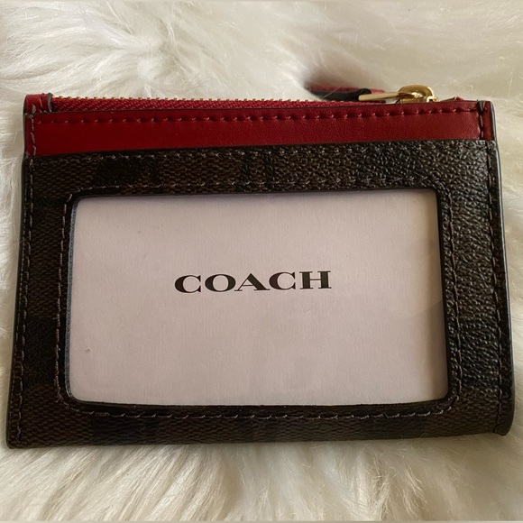NWT Coach Mini Skinny ID Case in Signature Canvas - Picture 2 of 4